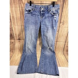 American Eagle Women Jeans Vintage Size 8 Short Favorite Boyfriend Distressed